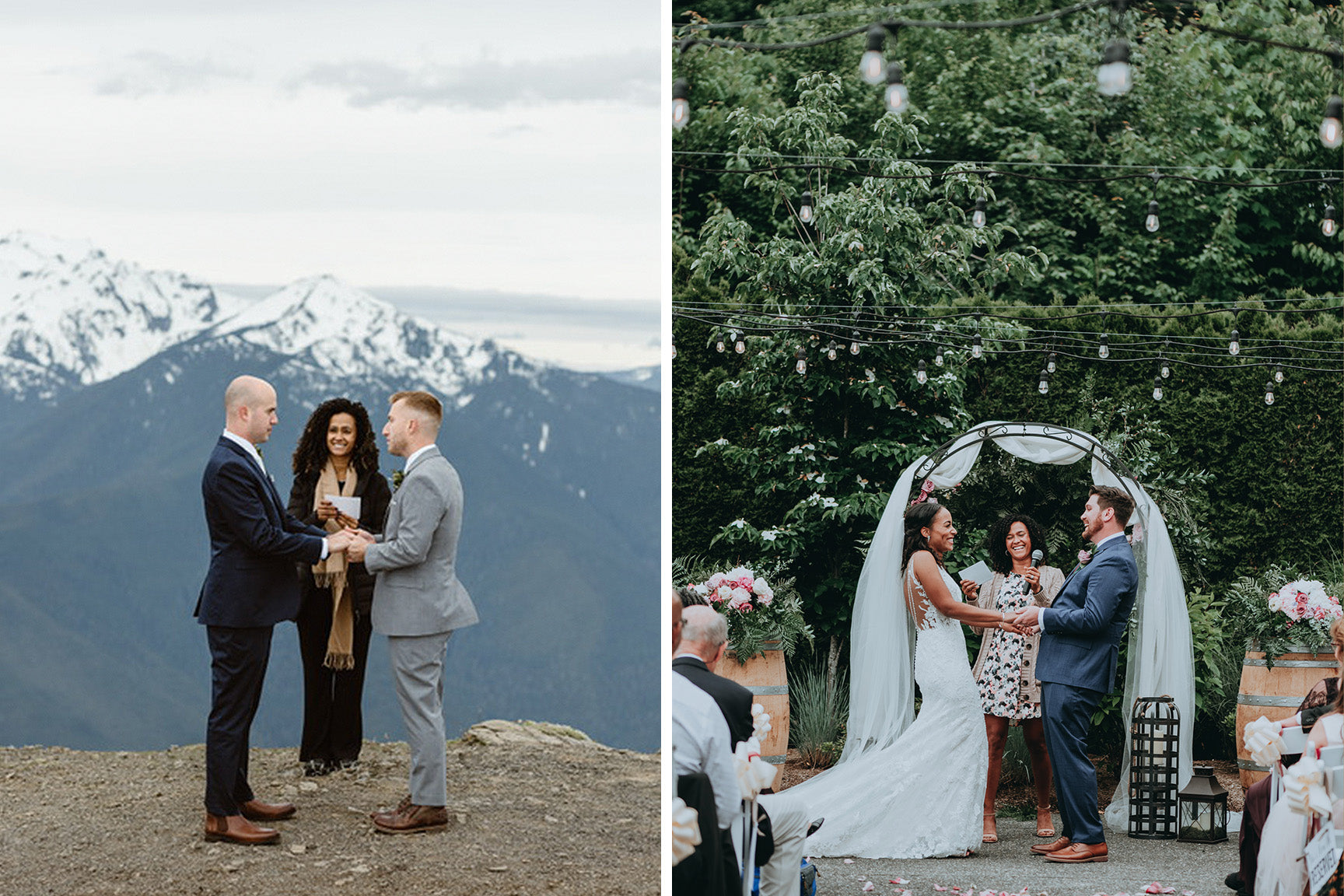 Wedding ceremonies and elopements