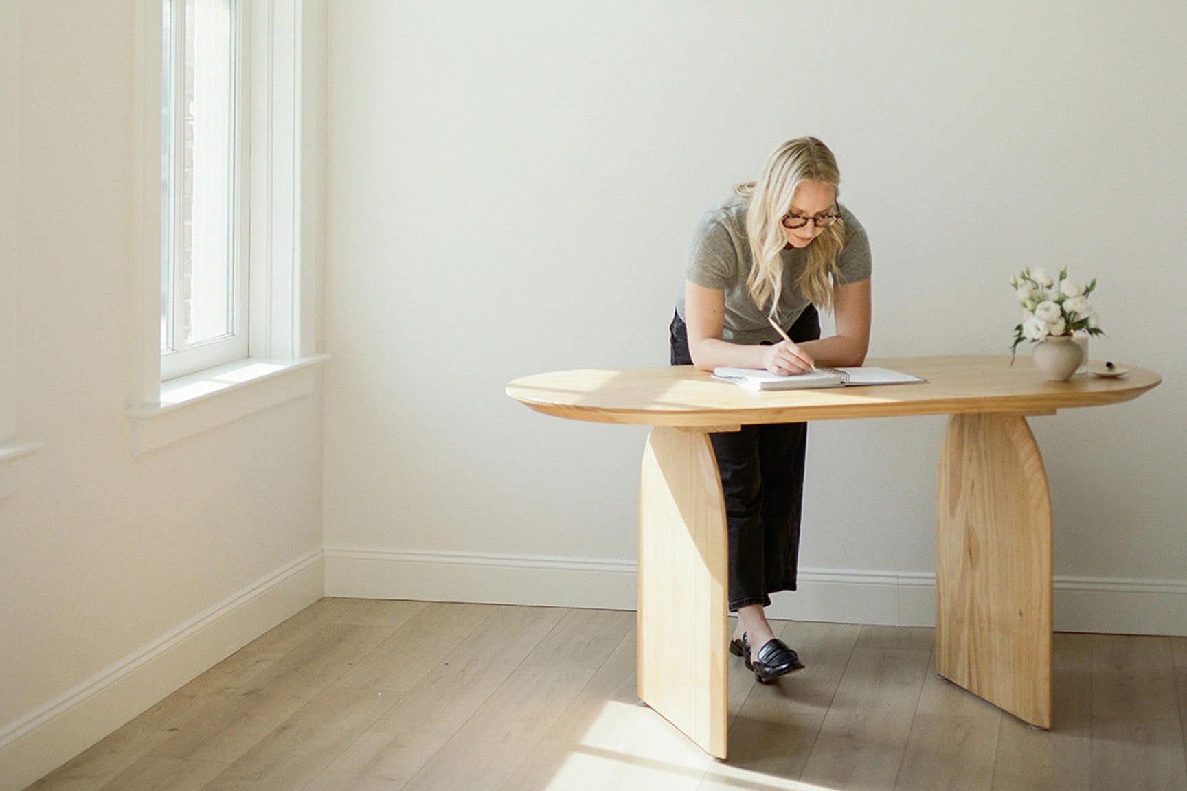 Woman journaling