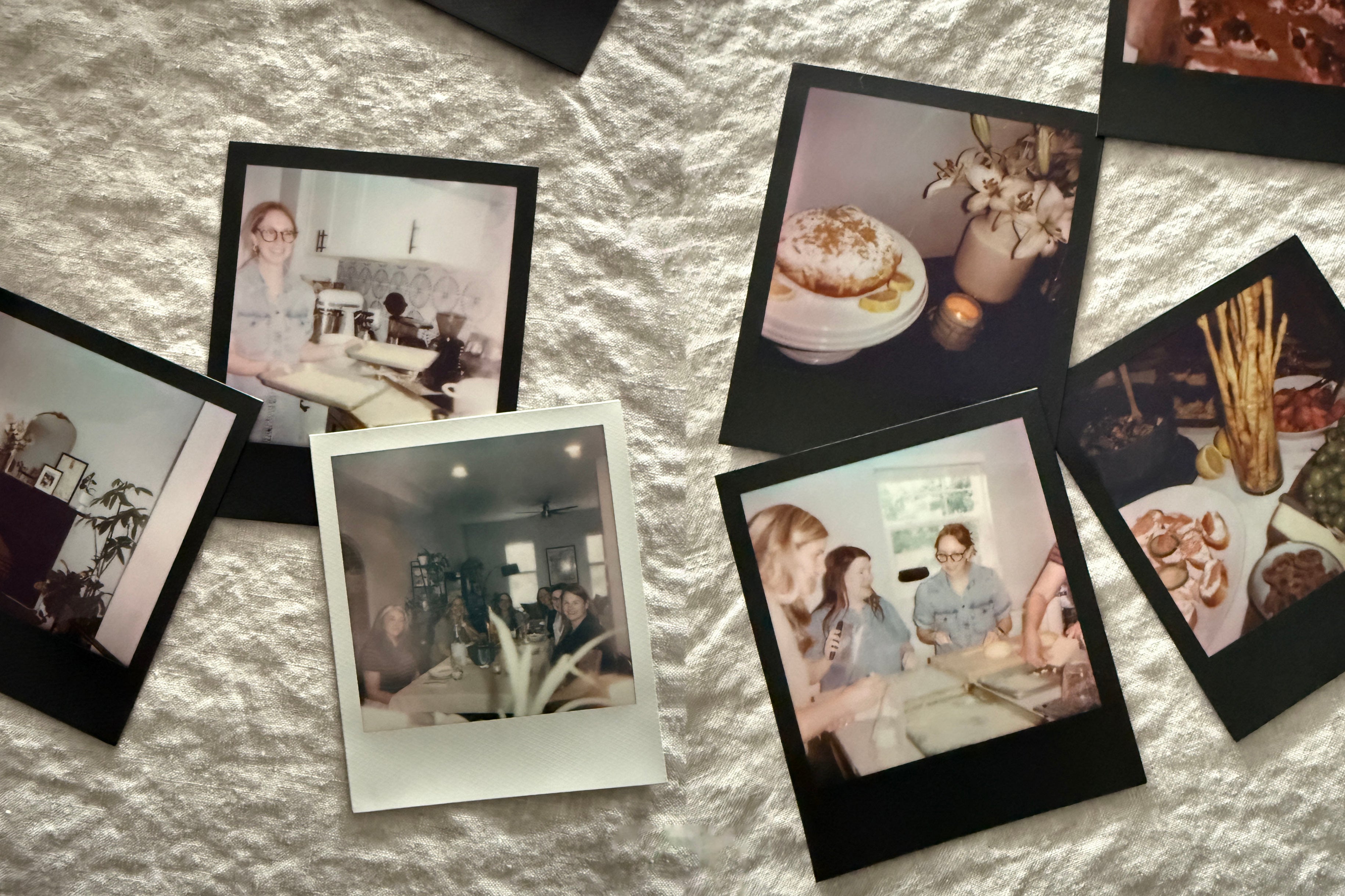a collection of polaroid photos