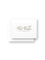 Load image into Gallery viewer, White card with 'Best Wishes on Your Wedding Day' text on a white background