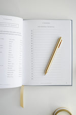 Load image into Gallery viewer, Inside spread of Engagement Journal named Our Wedding Priorities