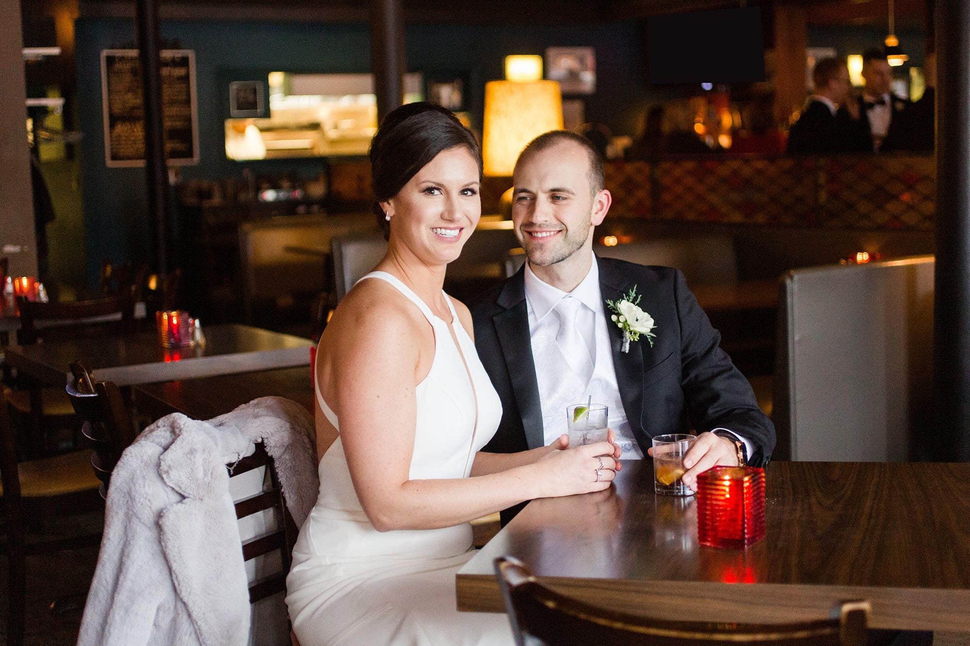 Jamie and Jeff Guynes wedding photo at Little Palace in Columbus Ohio. Wedding Photography by Tessa Berg of Starling Studio