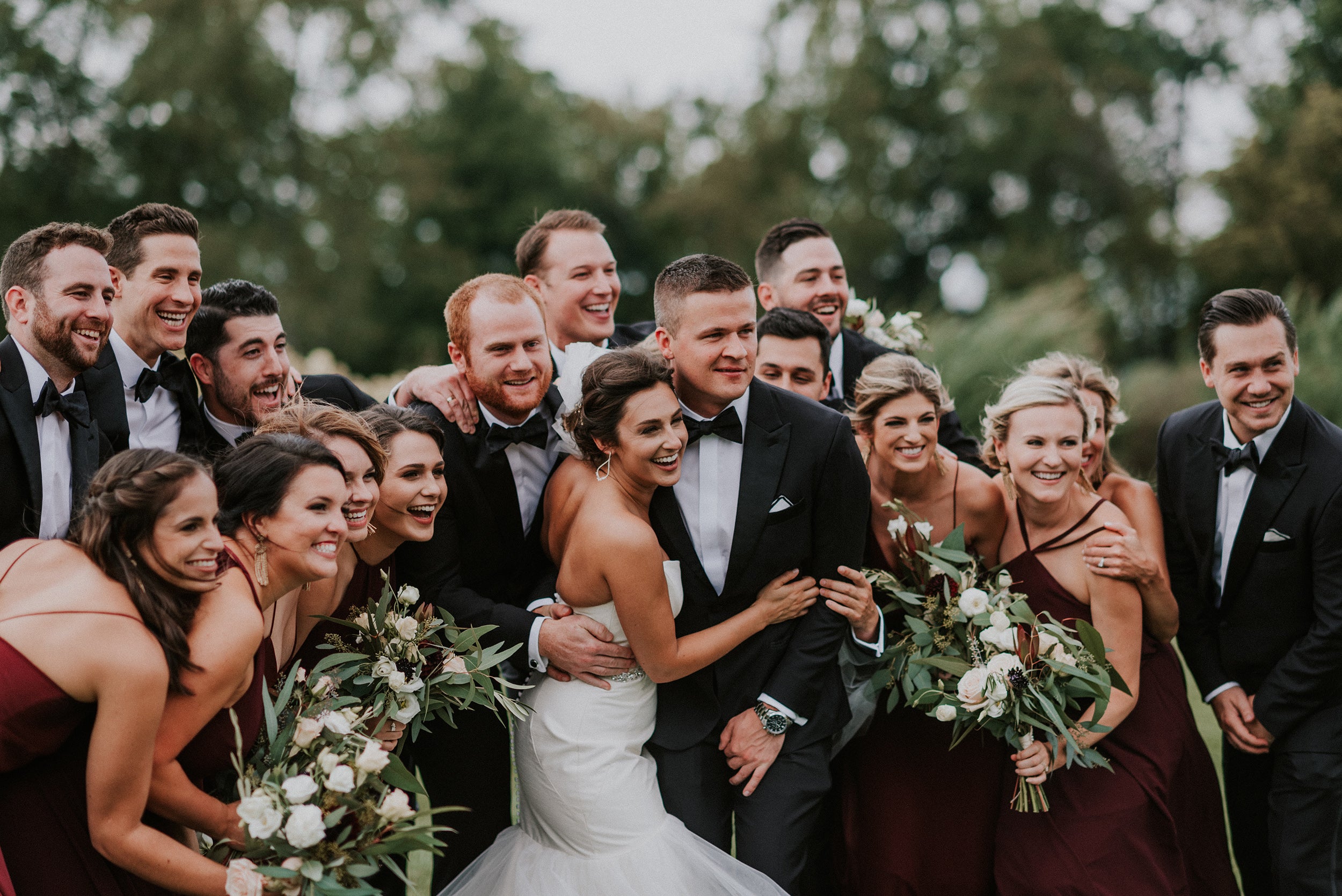 Bridal Party Group Photo by Cait Rose Photography