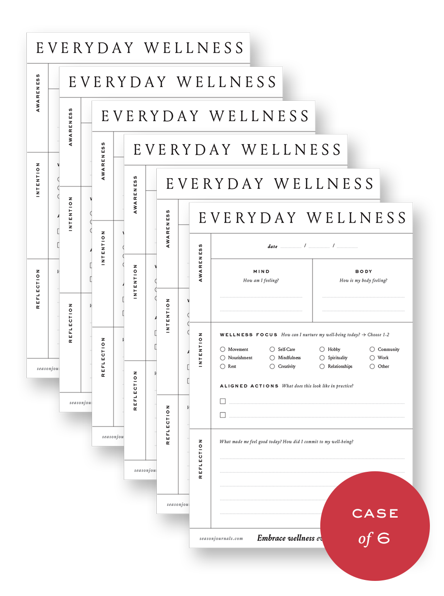 Everyday Wellness Notepad (Case of 6)