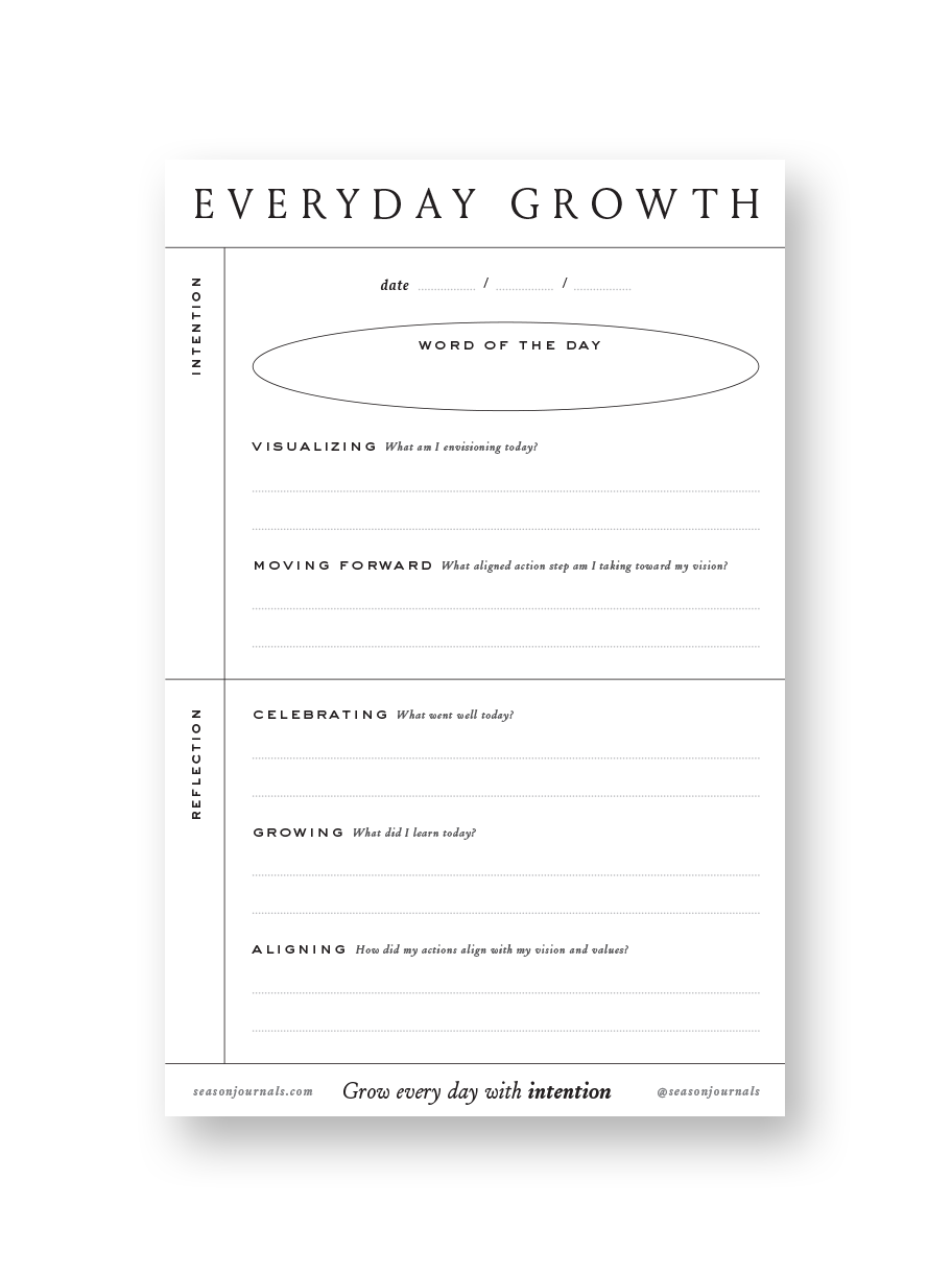 Everyday Growth Notepad
