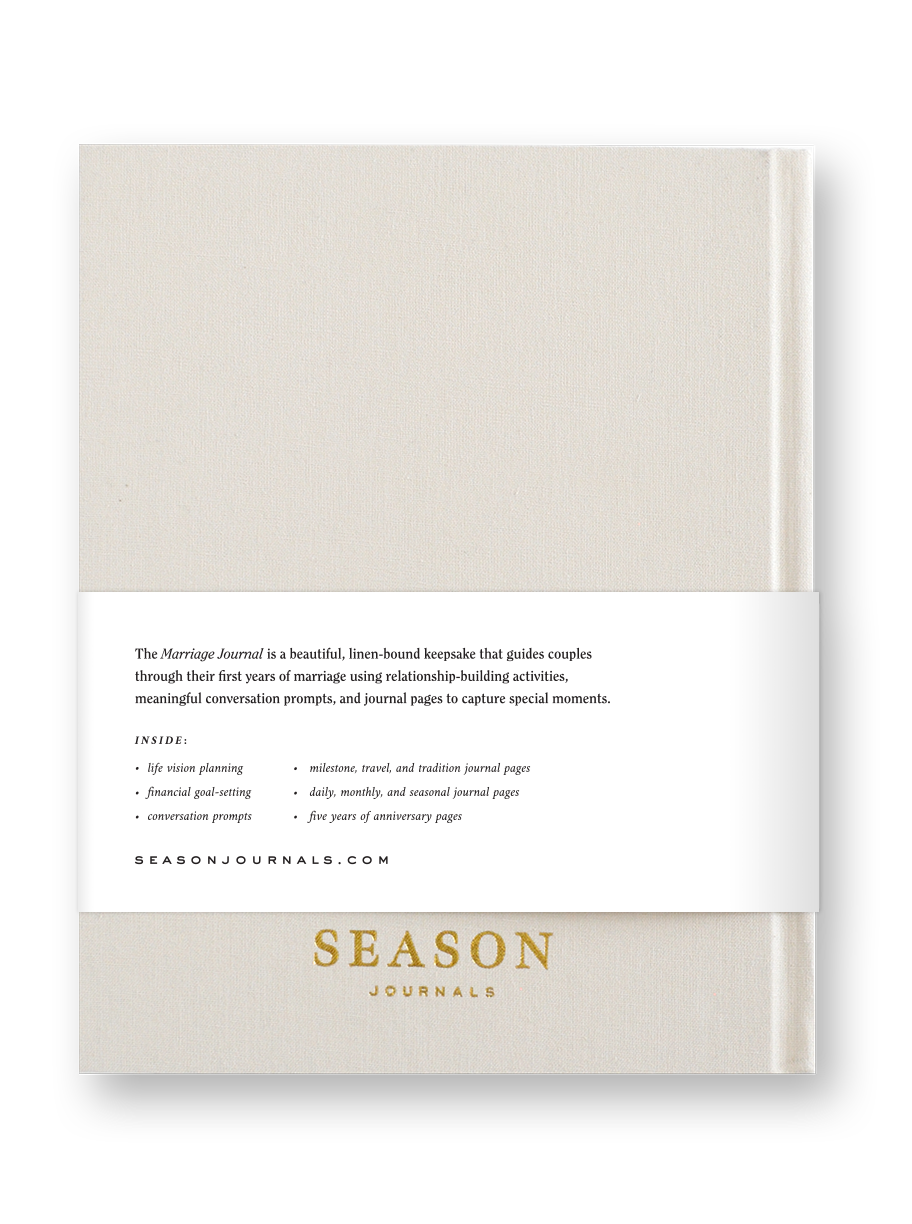 Journal Is Back Marriage Journal | Heirloom Wedding Journal | Relationship Journal for ...