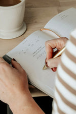 Load image into Gallery viewer, woman writing in journal
