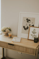 Load image into Gallery viewer, Everyday Positive Journal on desk with coffee, flowers, candle, decor
