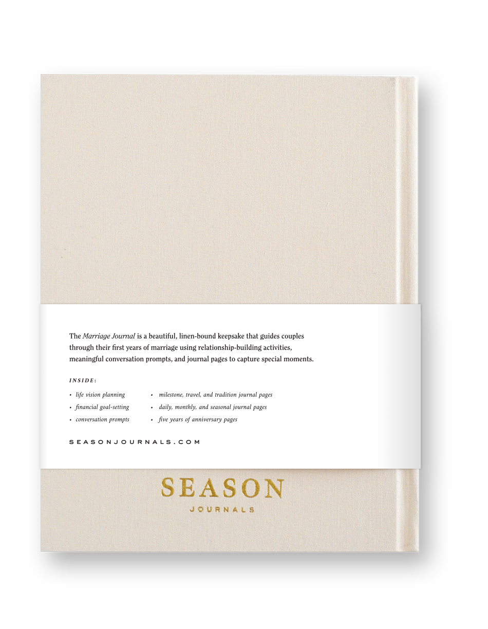 Marriage Journal back cover